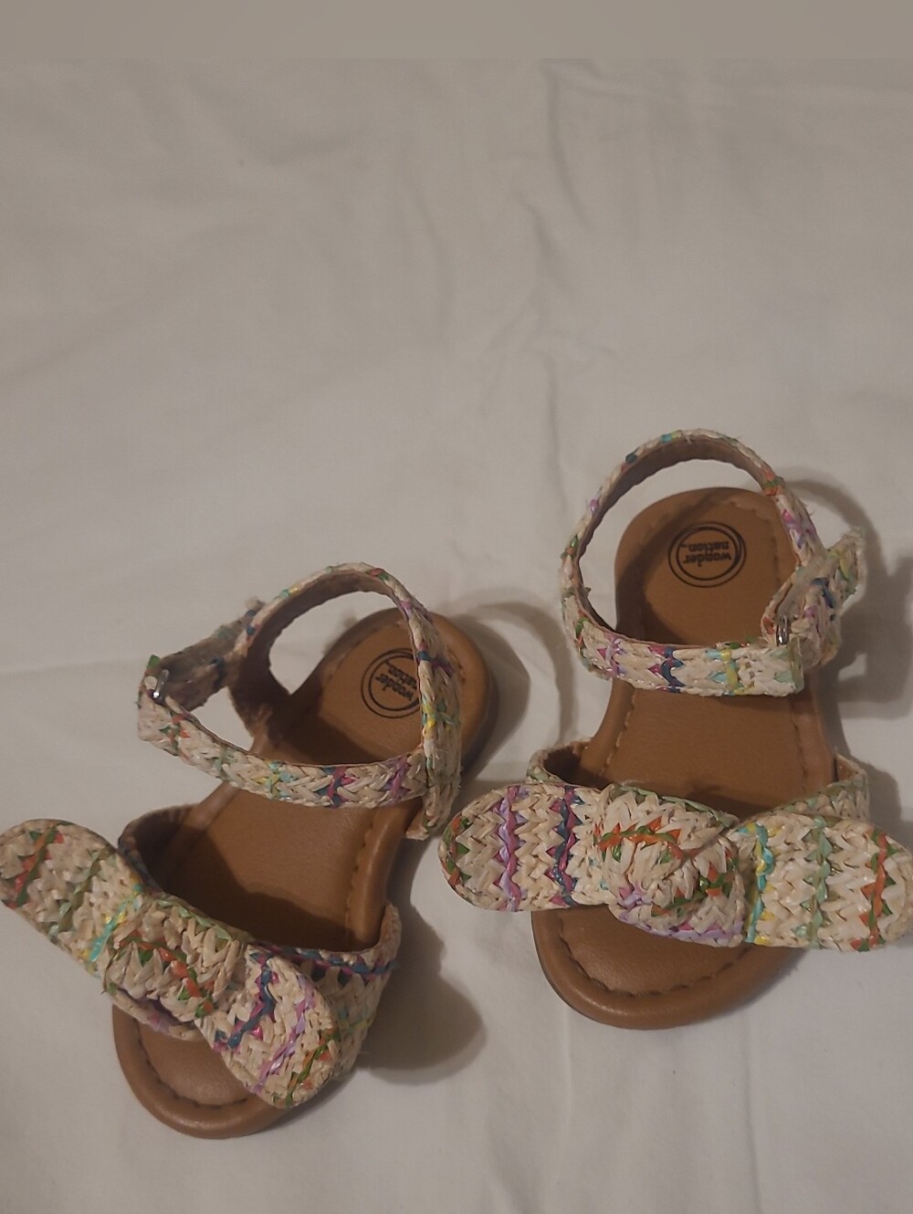 Wonder Nation Baby Girl Sandals, Size 3